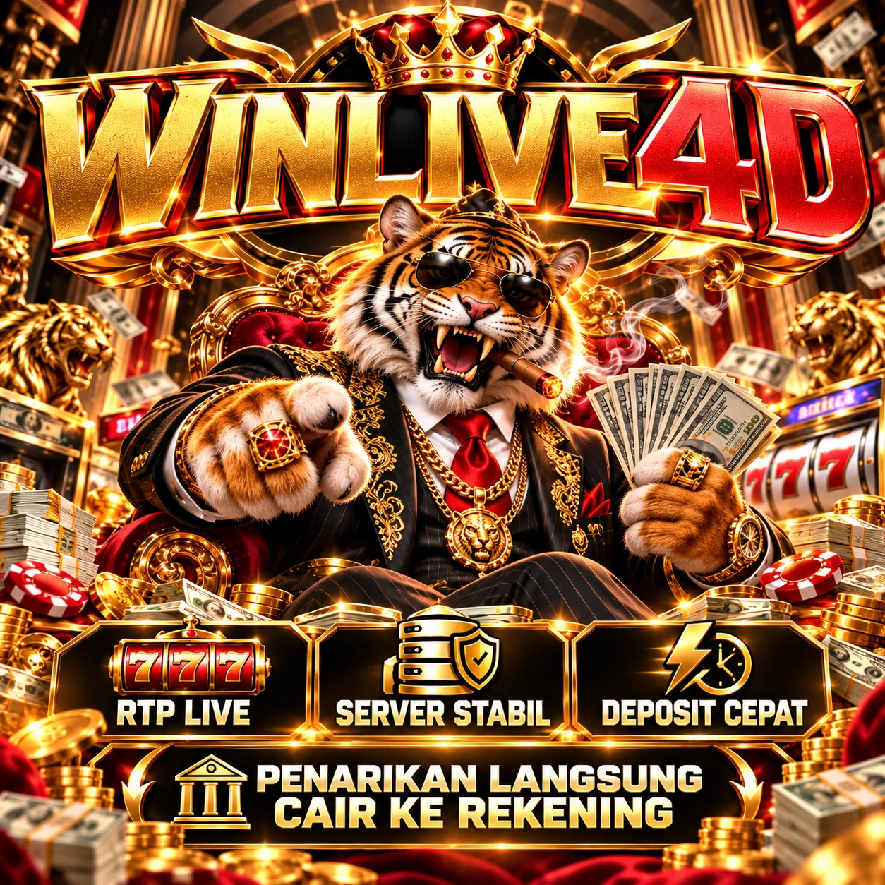 RTP live slot tertinggi hari ini dan link daftar resmi WINLIVE4D